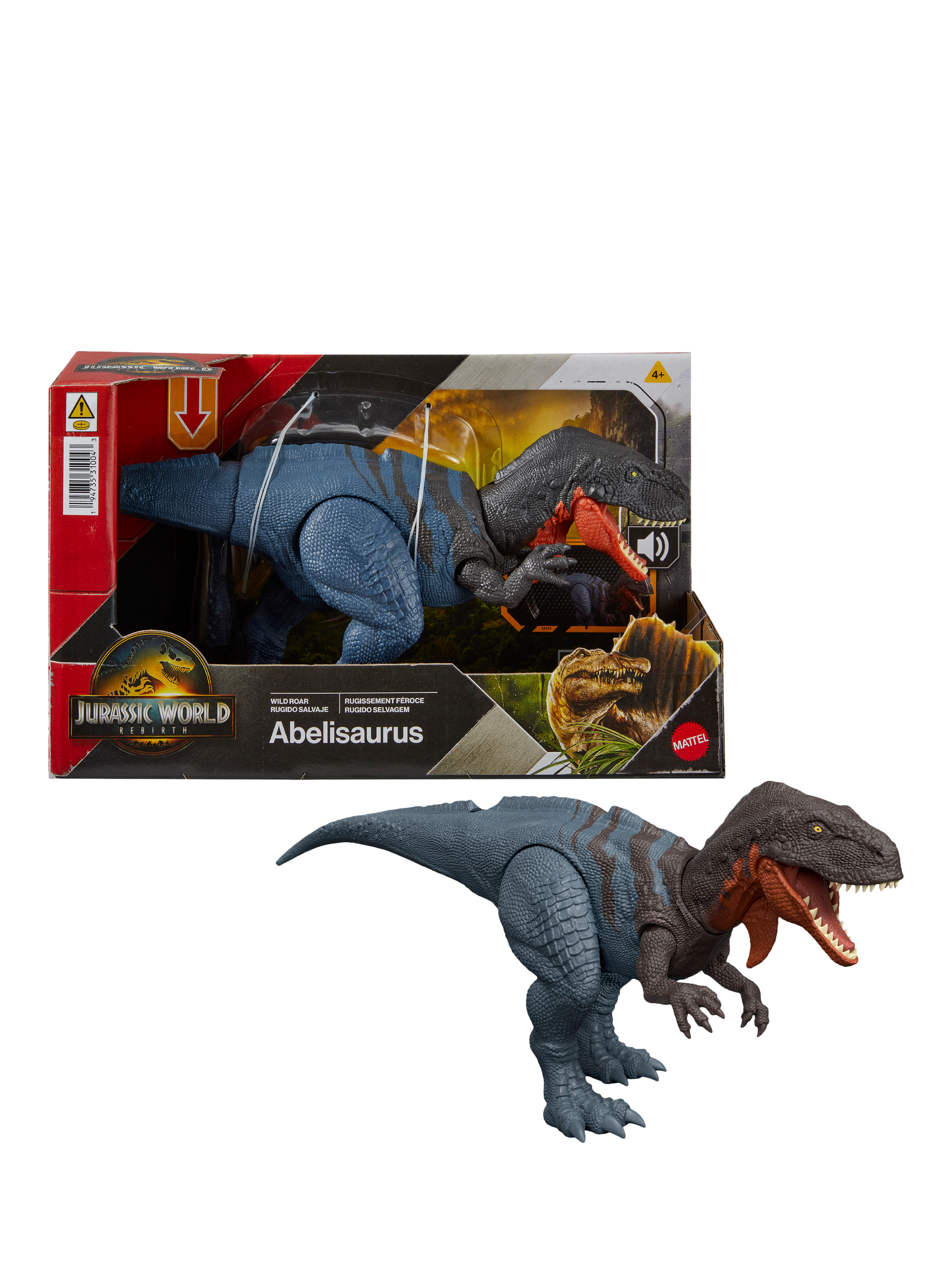 Jurassic Park Jurassic World Rebirth Wild Roar Abelisaurus