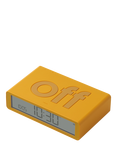 Lexon Flip Classic LCD Digital Alarm Clock, Yellow