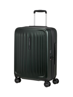 Samsonite Fyrm 4-Wheel Spinner 55cm Cabin Case, 46L, Deep Green