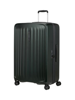 Samsonite Fyrm 4-Wheel Spinner 77cm Large Suitcase, 123L, Deep Green