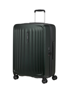 Samsonite Fyrm 4-Wheel Spinner 67cm Medium Suitcase, 83L, Deep Green