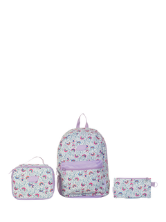 Skechers Kids' Utility Rainbows Backpack, Pencil Case & Lunch Box Set, Multi