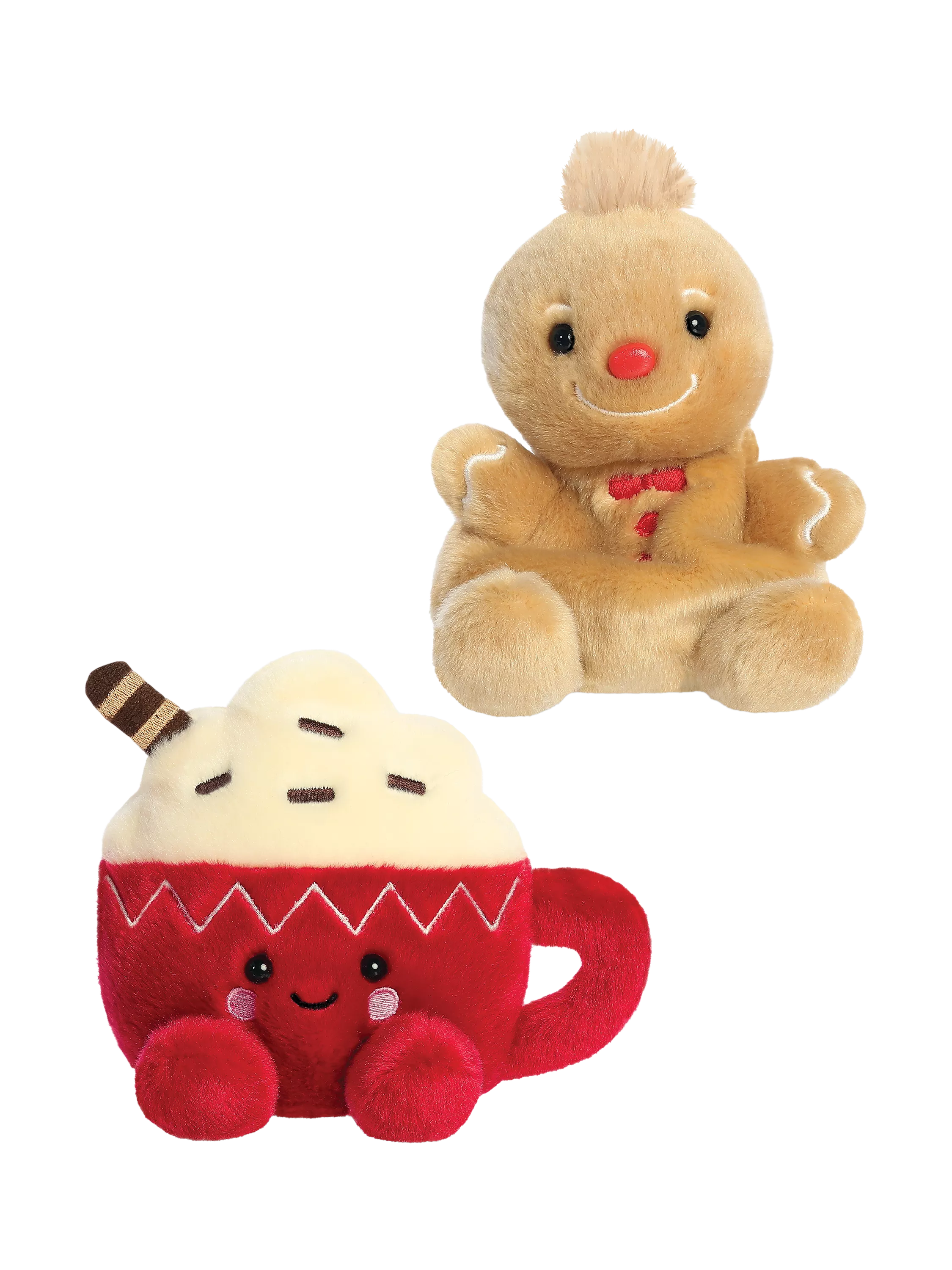 Aurora World Palm Pals Gino Gingerbread & Cassia Hot Cocoa Soft Toy