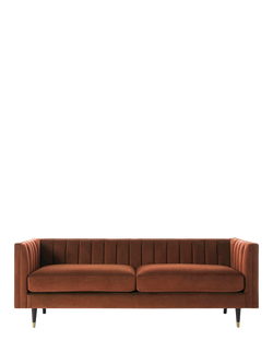 Swyft Model X02 Large 3 Seater Sofa, Velvet Brick