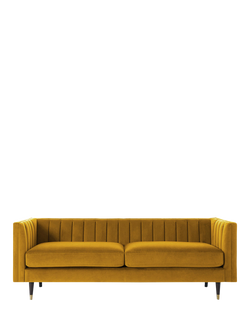 Swyft Model X02 Large 3 Seater Sofa, Velvet Mustard