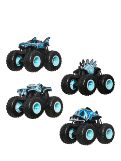Hot Wheels Monster Truck X-Ray Vehicles, Pack of 4, Multi