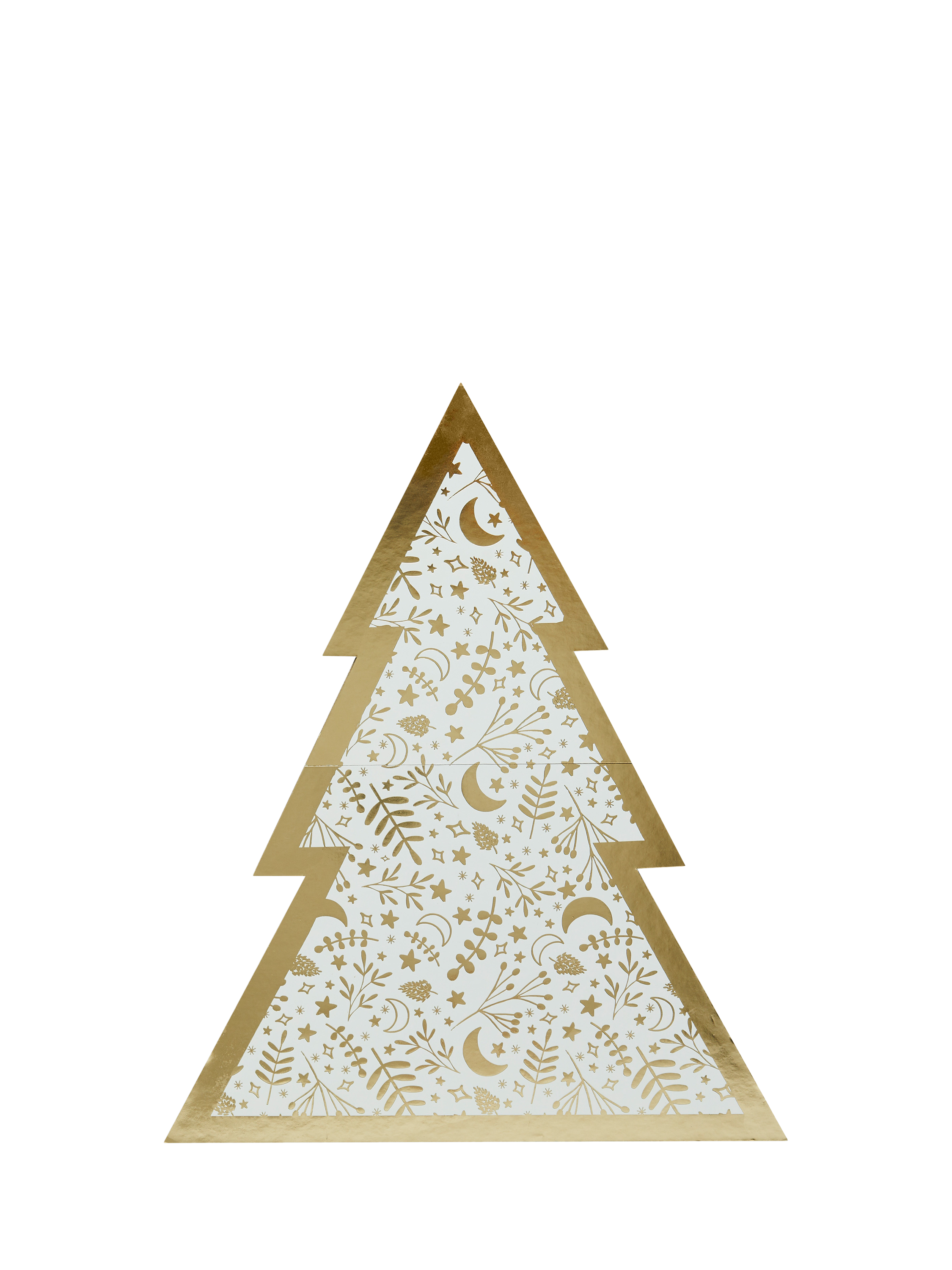 Hootyballoo Christmas Tree Grazing Board, Gold