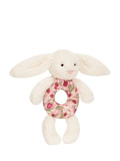 Jellycat Blossom Berry Bunny Ring Rattle