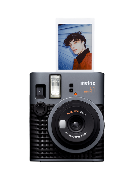 Fujifilm instax™ Mini 41 Instant Camera with Built-In Flash & Hand Strap, Black, Black
