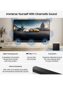 Samsung QE55S95F (2025) OLED HDR 4K Ultra HD Smart AI TV, 55 inch with Dolby Atmos & Infinity One Design with One Connect Box, Black - view 2, Black