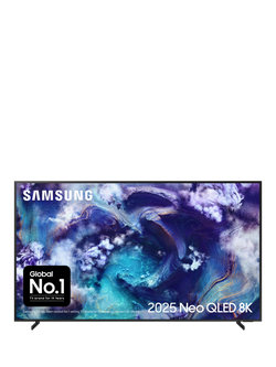 Samsung QE75QN900F (2025) Neo QLED Mini LED HDR 8K Ultra HD Smart AI TV, 75 inch with Dolby Atmos, Black, Black