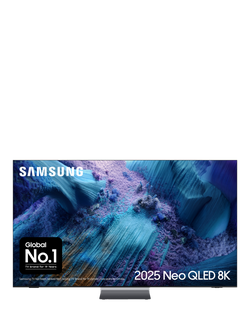 Samsung QE75QN990F (2025) Neo QLED Mini LED HDR 8K Ultra HD Smart AI TV, 75 inch with Dolby Atmos & Infinity Air Design with Wireless One Connect Box, Black, Black