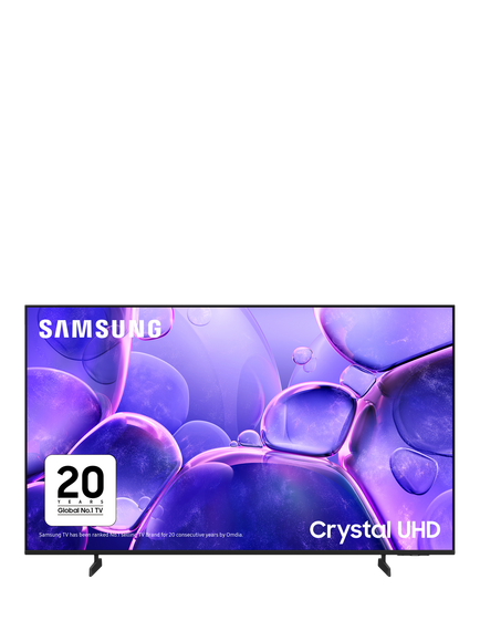 Samsung UE43U8000F (2025) LED HDR 4K Ultra HD Smart TV, 43 inch, Black, Black