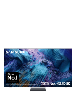 Samsung QE85QN990F (2025) Neo QLED Mini LED HDR 8K Ultra HD Smart AI TV, 85 inch with Dolby Atmos & Infinity Air Design with Wireless One Connect Box, Black, Black