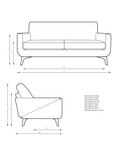 John Lewis Barbican Large 3 Seater Sofa, Light Leg, Aqua Clean Aston Natural