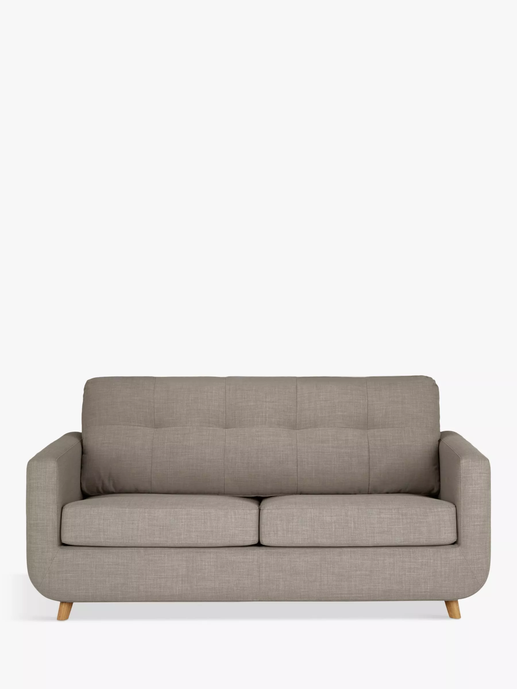 John Lewis Barbican Medium 2 Seater Sofa Bed, Light Leg