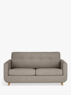 John Lewis Barbican Medium 2 Seater Sofa Bed, Light Leg, Aqua Clean Aston Natural