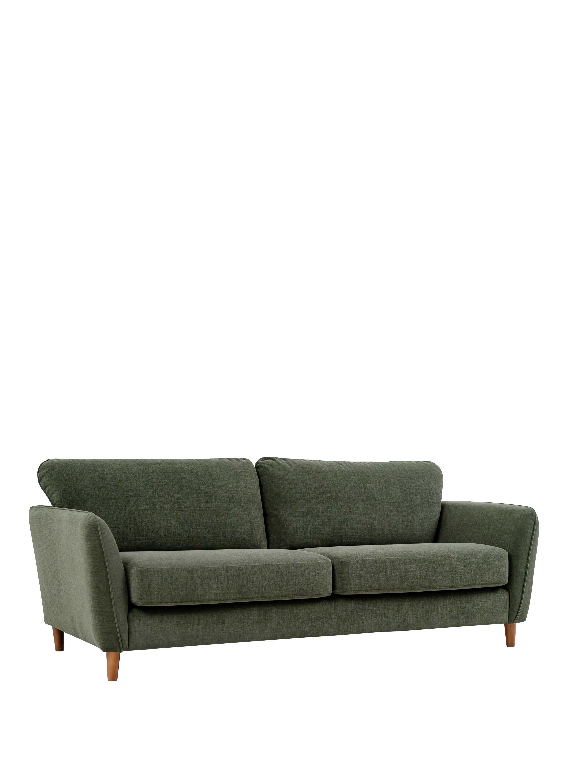 Hamilton Range, John Lewis Hamilton Small 2 Seater Sofa, Dark Leg, Khaki Chenille
