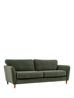 John Lewis Hamilton Small 2 Seater Sofa, Dark Leg, Khaki Chenille