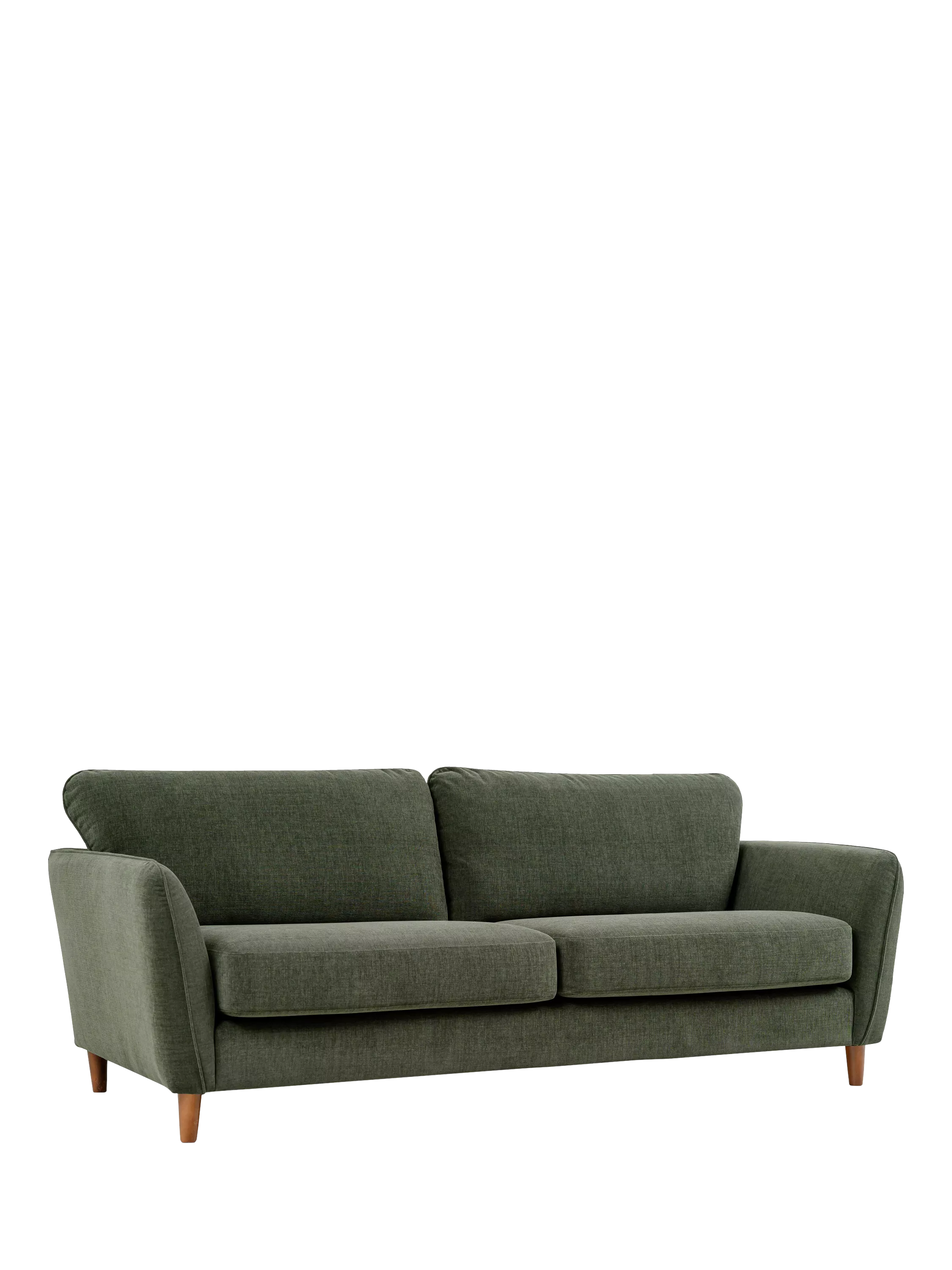John Lewis Hamilton Large 3 Seater Sofa, Dark Leg, Grey