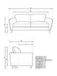 John Lewis Hamilton Large 3 Seater Sofa, Dark Leg, Grey