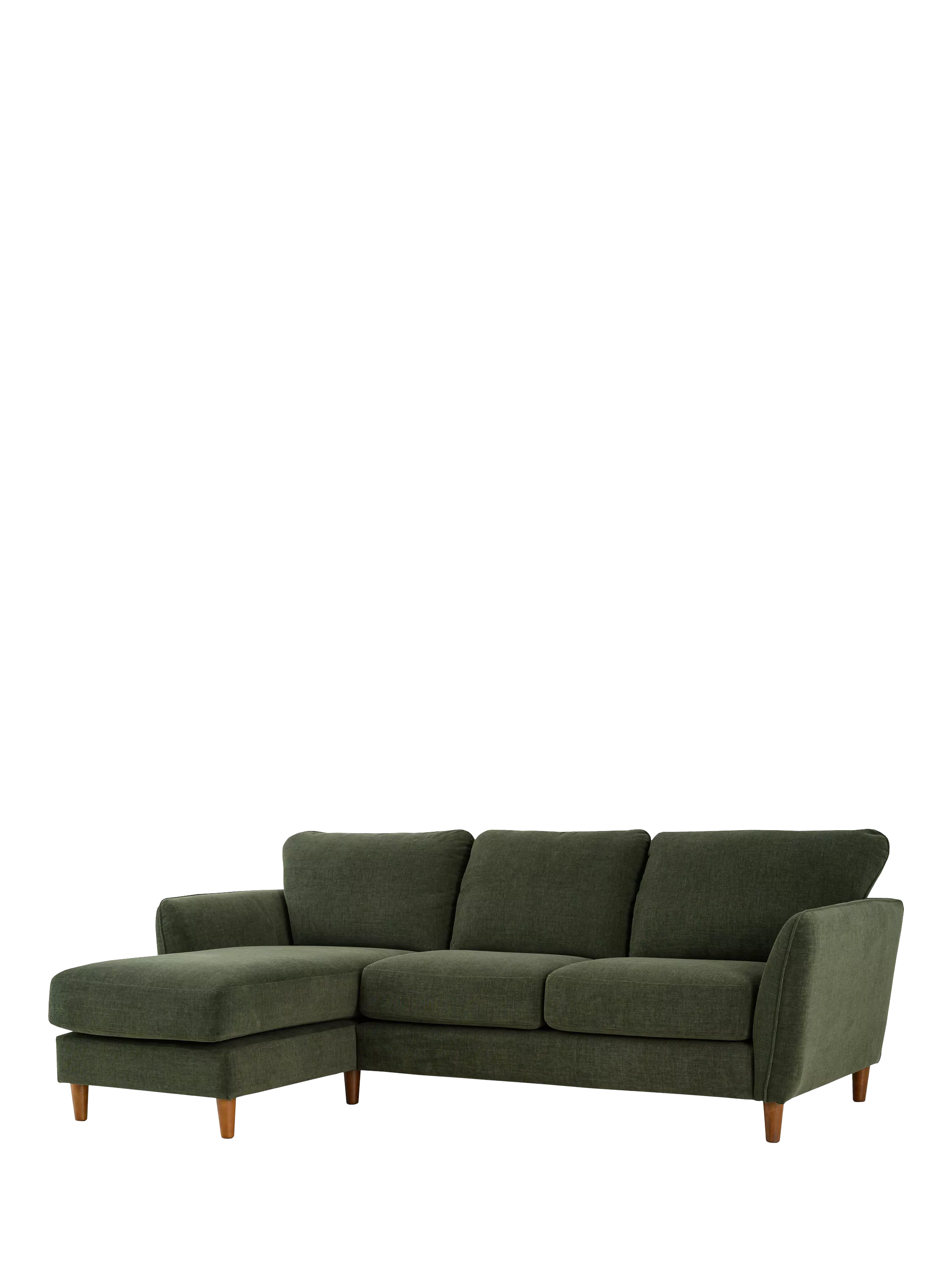 John Lewis Hamilton LHF 4 Seater Sofa, Dark Leg, Grey