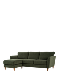 John Lewis Hamilton LHF 4 Seater Sofa, Dark Leg, Grey