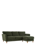 John Lewis Hamilton RHF 4 Seater Sofa, Dark Leg, Grey