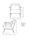 John Lewis Hendricks Accent Chair, Light Leg, Easy Clean Basketweave Chenille Cocoa