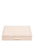Stackers Classic Woven Lid Jewellery Box, Blush Pink