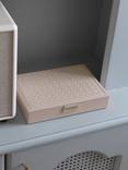 Stackers Classic Woven Lid Jewellery Box, Blush Pink