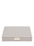 Stackers Classic Woven Lid Jewellery Box, Taupe