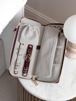 Stackers Patent Jewellery Roll - view 2, Cherry