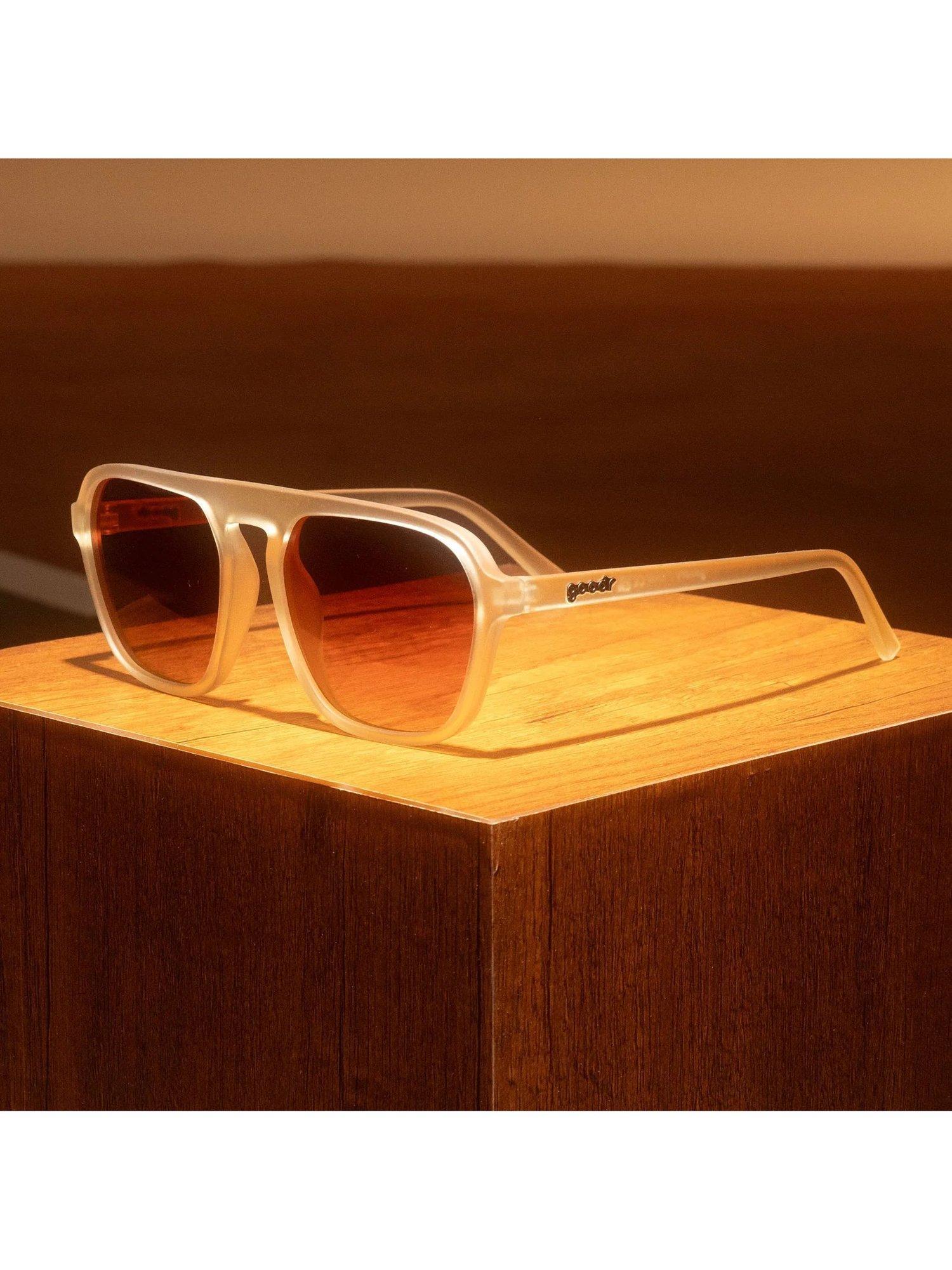 Product image 2 of 2, which shows goodr Unisex Impromptu Disco Nap Aviator Sunglasses, Grey