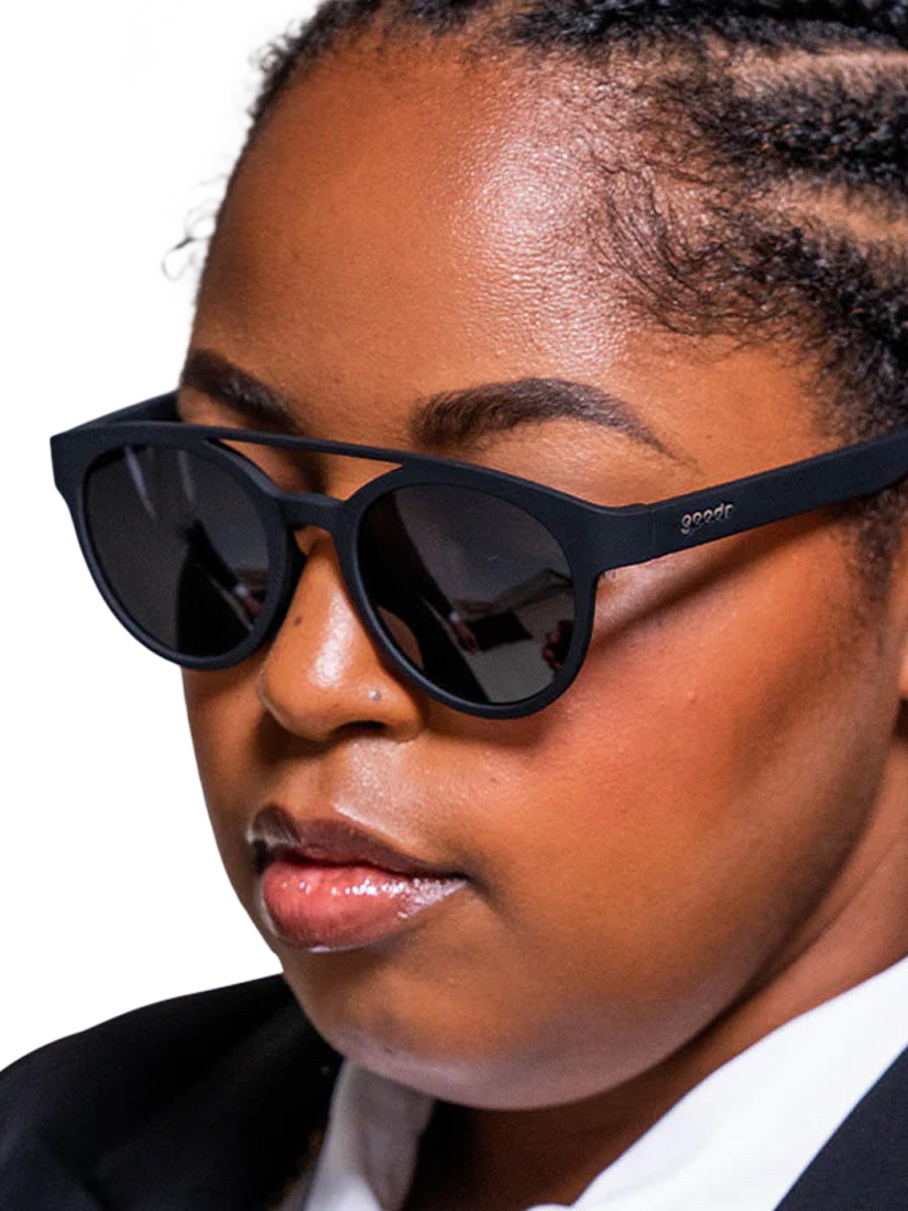 Product image 5 of 5, which shows goodr Unisex Professor Sunglasses, Black