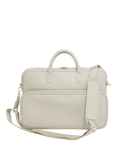 Stackers Faux Leather Laptop Bag, Oatmeal