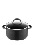 Circulon Total Hard Anodised Aluminium Non-Stick Stockpot & Lid, 24cm
