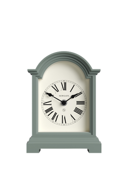 Newgate Clocks Fillmore Roman Numeral Analogue Mantel Clock, Asparagus Green, Asparagus Green