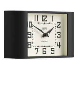 Newgate Clocks Mini Metro Analogue Mantel Clock, Black - view 2, Black