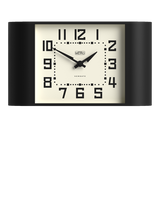 Newgate Clocks No. 5 Railway Quartz Square Wall Clock, 33.5cm, Black