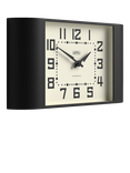 Newgate Clocks Metro Square Dial Analogue Wall Clock, Black