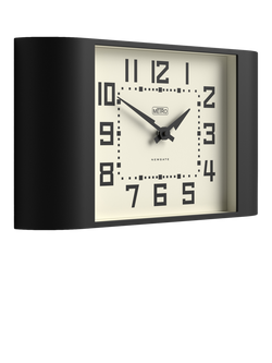 Newgate Clocks Metro Square Dial Analogue Wall Clock, Black - view 2, Black
