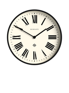 Newgate Clocks No2 Roman Numeral Wall Clock, Black