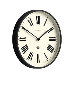 Newgate Clocks No2 Roman Numeral Wall Clock, Black - view 2, Black