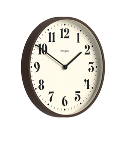 Newgate Clocks No2 Arabic Numeral Wall Clock - view 2, Dark Faux Wood