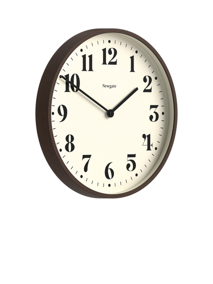 Newgate Clocks No2 Arabic Numeral Wall Clock - view 2, Dark Faux Wood