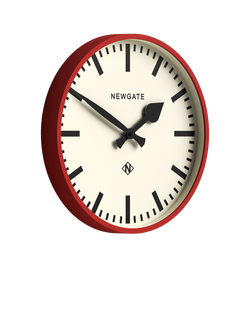Newgate Clocks Number Three Railway Wall Clock, 37cm - view 2, Red