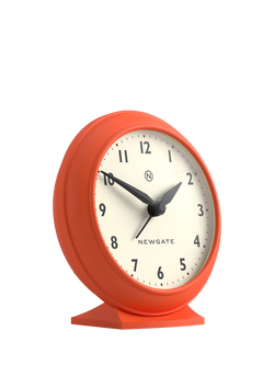 Newgate Clocks Pacific Analogue Alarm Clock - view 2, Pumpkin Orange