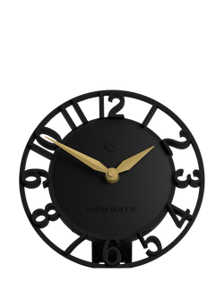 Newgate Clocks Timewarp Mantel Clock, Black, Black
