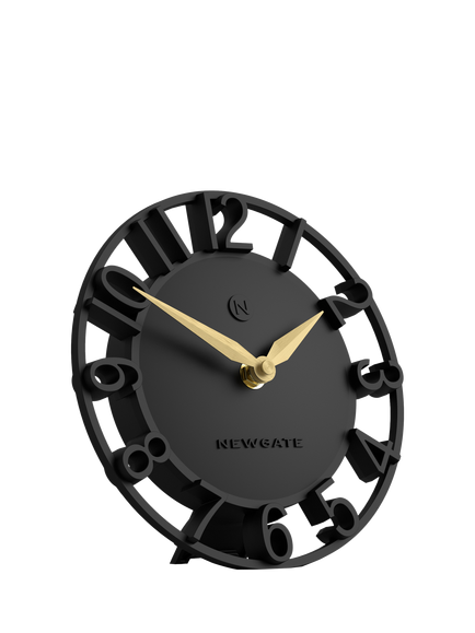 Newgate Clocks Timewarp Mantel Clock, Black - view 2, Black